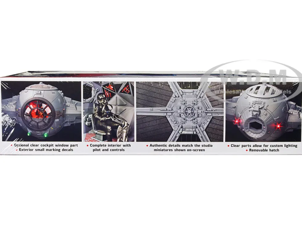 Skill 2 Model Kit Tie Fighter Star Wars Episode IV A New Hope 1977 Movie 1/32 Scale Model AMT AMT1341