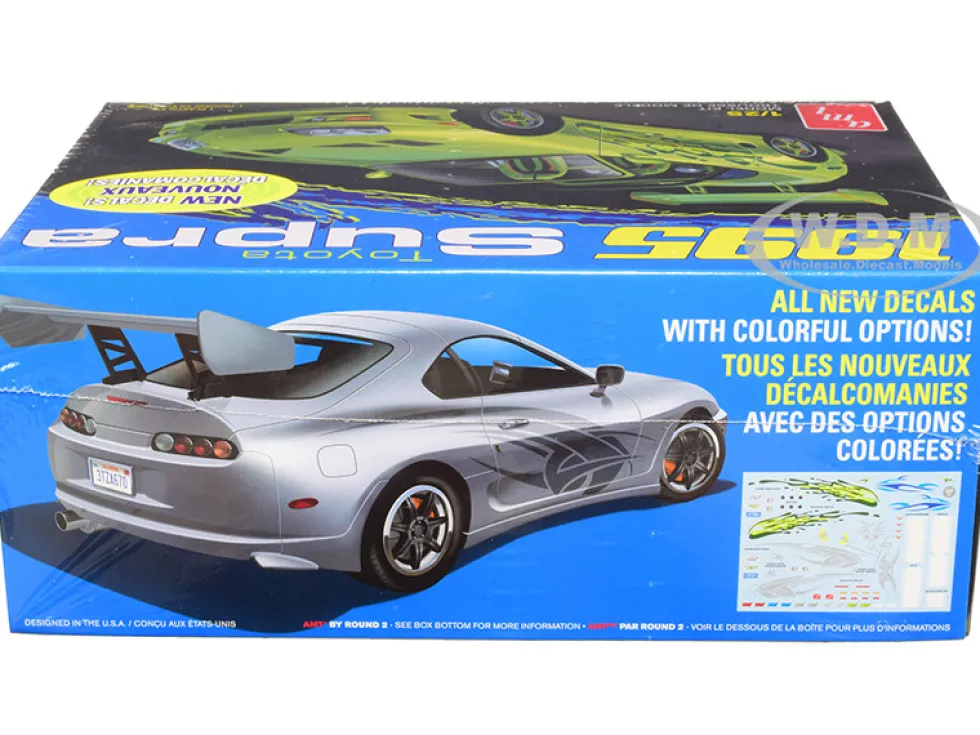 Skill 2 Model Kit 1995 Toyota Supra Convertible 1/25 Scale Model AMT AMT1101 M