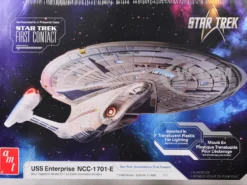 Skill 2 Model Kit U.S.S. Enterprise NCC-1701-E Space Ship "Star Trek: First Contact" (1996) Movie 1/1400 Scale Model by AMT