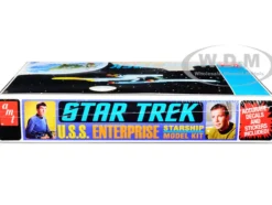 Skill 2 Model Kit U.S.S. Enterprise NCC-1701 Space Ship Star Trek 1/650 Scale Model AMT AMT1296