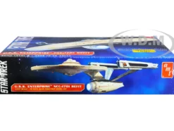 Skill 2 Model Kit U.S.S. Enterprise NCC-1701 Refit Starship Star Trek 1/537 Scale Model AMT AMT1080