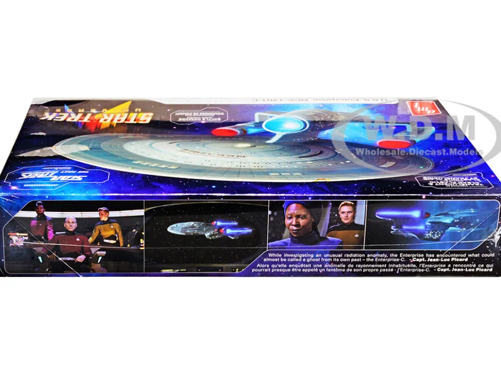Skill 2 Model Kit U.S.S. Enterprise NCC-1701-C Space Ship Star Trek: The Next Generation 1987 TV Series 1/1400 Scale Model AMT AMT1332M