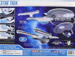Skill 2 Model Kit U.S.S. Excelsior NX-2000 Space Ship "Star Trek III: The Search for Spock" (1984) Movie 1/1000 Scale Model by AMT