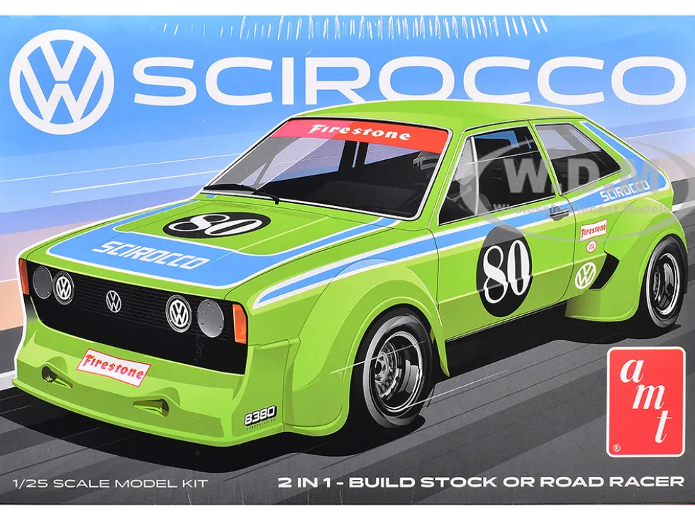 Skill 2 Model Kit Volkswagen Scirocco "T/A Champ" 1/25 Scale Model by AMT