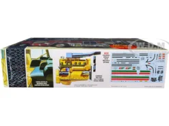 Skill 3 Model Kit White Freightliner SD/DD Truck Tractor 2 in 1 Kit Display Base 75th Freightliner Anniversary Commemorative Edition 1/25 Scale Model AMT AMT1046