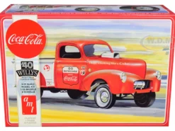 Skill 3 Model Kit 1940 Willys Gasser Pickup Truck Coca Cola 1/25 Scale Model AMT AMT1145 M