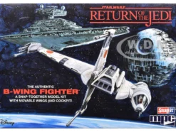 Skill 2 Snap Model Kit B-Wing Fighter "Star Wars: Return of the Jedi" (1983) Movie 1/144 Scale Model by MPC