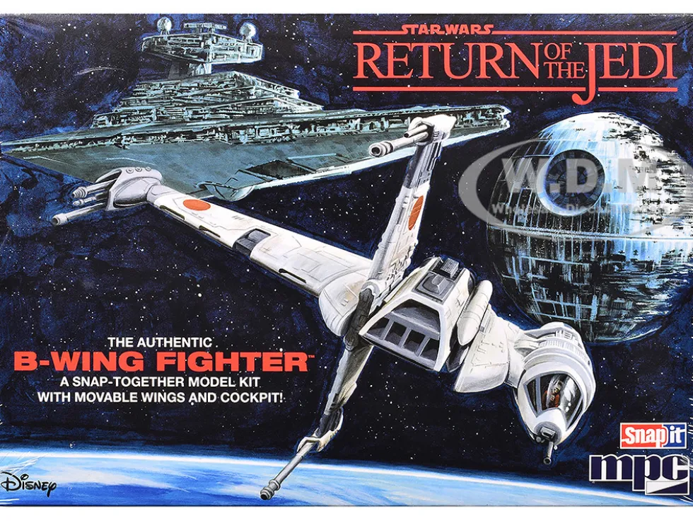 Skill 2 Snap Model Kit B-Wing Fighter "Star Wars: Return of the Jedi" (1983) Movie 1/144 Scale Model by MPC