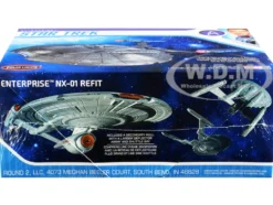 Skill 2 Snap Model Kit Enterprise NX-01 Starship Star Trek Enterprise 2001-2005 TV Series 1/1000 Scale Model Polar Lights POL966M