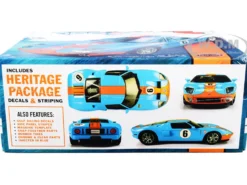 Skill 2 Snap Model Kit 2006 Ford GT Gulf Oil 1/25 Scale Model Polar Lights POL955