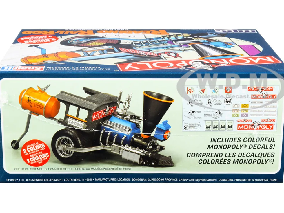 Skill 1 Snap Model Kit Reading Rail Rod Custom Locomotive Monopoly 1/25 Scale Model MPC MPC945M