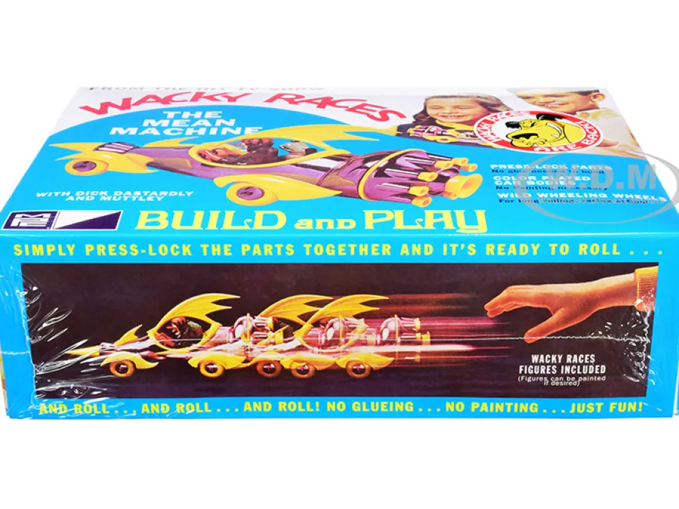 Skill 2 Snap Model Kit The Mean Machine Dick Dastardly Muttley Figurines Wacky Races 1968 TV Series 1/25 Scale Model MPC MPC935