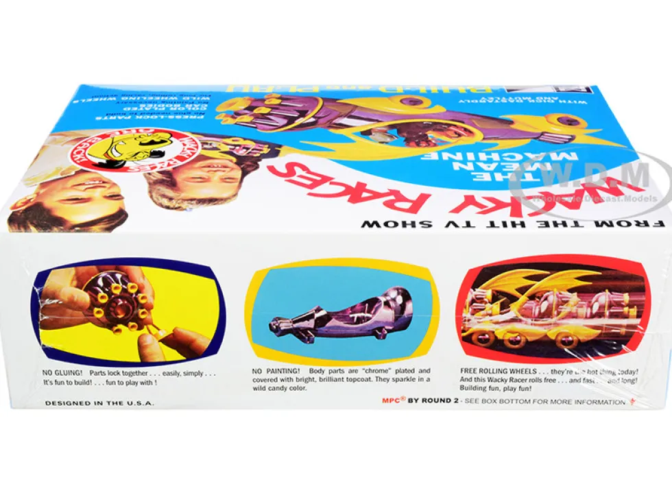 Skill 2 Snap Model Kit The Mean Machine Dick Dastardly Muttley Figurines Wacky Races 1968 TV Series 1/25 Scale Model MPC MPC935