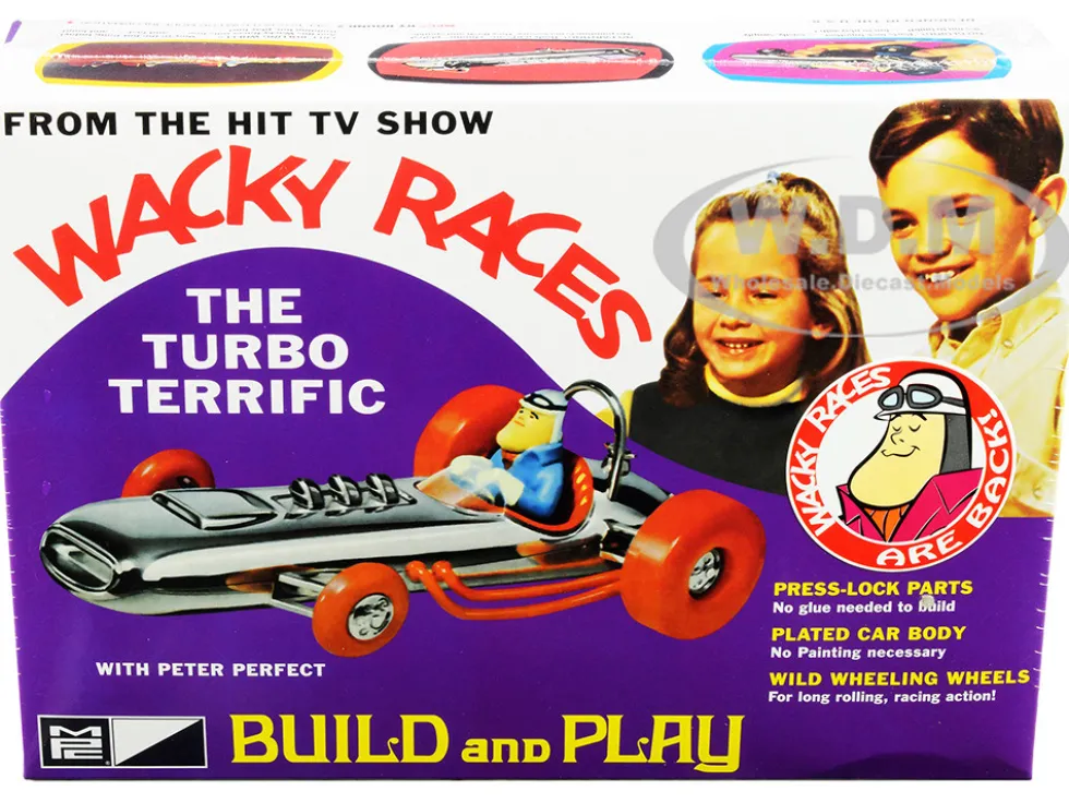 Skill 2 Snap Model Kit The Turbo Terrific Peter Perfect Figurine Wacky Races 1968 TV Series 1/25 Scale Model MPC MPC937