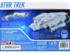Skill 2 Snap Model Kit USS Defiant NX-74205 Starship "Star Trek: Deep Space Nine" (1993-1999) TV Series 1/1000 Scale Model by Polar Lights