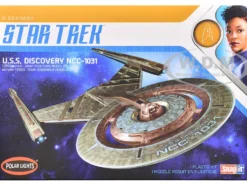 Skill 2 Snap Model Kit U.S.S. Discovery NCC-1031 Spacecraft "Star Trek: Discovery" (2017-2024) TV Series 1/2500 Scale Model by Polar Lights