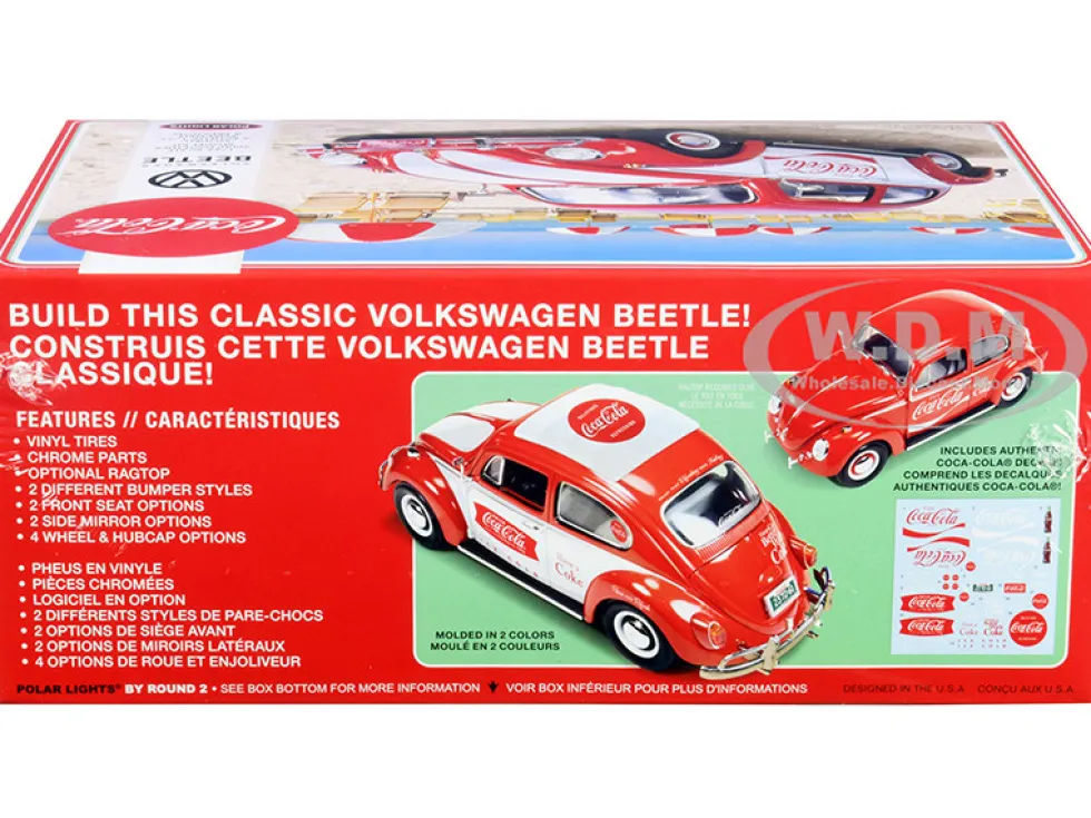Skill 3 Snap Model Kit Volkswagen Beetle Coca-Cola 1/25 Scale Model Polar Lights POL960 M