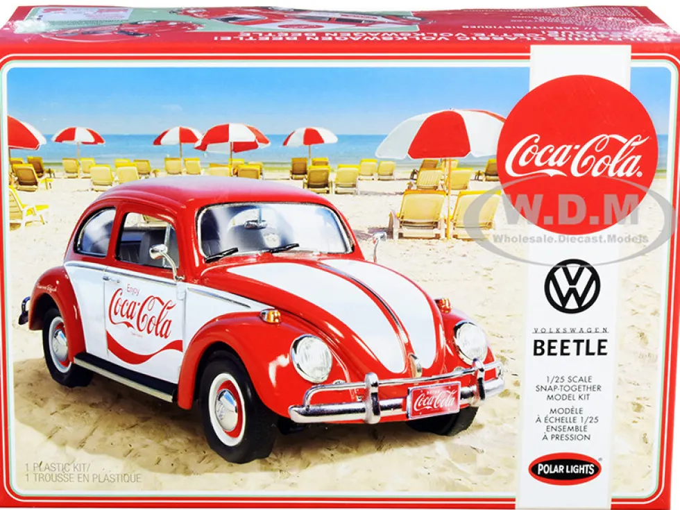 Skill 3 Snap Model Kit Volkswagen Beetle Coca-Cola 1/25 Scale Model Polar Lights POL960 M