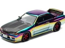 Skyline GT-R (BNR32) RHD (Right Hand Drive) Chameleon Chrome with Carbon Hood