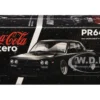 Skyline GT-R V8 Drift "Hakosuka" RHD (Right Hand Drive) "Coca-Cola Zero" Dark Chrome and Black 1/64 Diecast Model Car by Pop Race