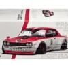 Skyline GT-R V8 Drift "Hakosuka" RHD (Right Hand Drive) #10 "Watanabe" Red and Cream 1/64 Diecast Model Car by Pop Race