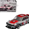 Skyline GT-R V8 Drift "Hakosuka" RHD (Right Hand Drive) #6 Silver Metallic with Red Stripes "APA XPO 2025 Exclusive" 1/64 Diecast Model Car by Pop Race