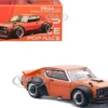 Skyline GT-R V8 Drift "Kenmeri" RHD (Right Hand Drive) Orange Metallic 1/64 Diecast Model Car by Pop Race