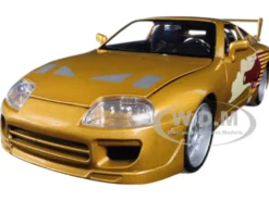 Slap Jack's Toyota Supra Gold Fast Furious Movie 1/24 Diecast Model Car Jada 99540
