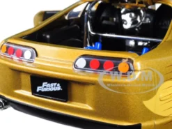 Slap Jack's Toyota Supra Gold Fast Furious Movie 1/24 Diecast Model Car Jada 99540