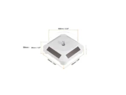 3 5 Solar Rotating Display Stand with White Base for 1/64 Scale Model Cars 002-WH