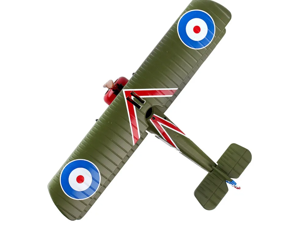 Sopwith FI Camel Fighter Aircraft Captain Arthur Roy Brown Royal Air Force 1/63 Diecast Model Airplane Postage Stamp PS5350-2
