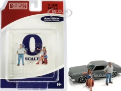 70s Style Two Figurines Set III for 1/43 Scale Models American Diorama 38353