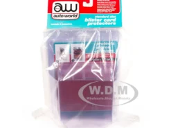 Standard Size 6 Blister Card Protectors for 1/64 Scale Blister Cards Auto World AWDC023