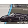 992 Stinger GTR Carbon Edition with Blue Stripe 1/64 Diecast Model Car by Pop Race