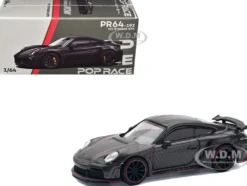 992 Stinger GTR Carbon Edition with Red Accents 1/64 Diecast Model Car by Pop Race