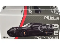 992 Stinger GTR Carbon Edition with Red Accents 1/64 Diecast Model Car by Pop Race