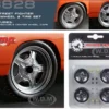 Street Fighter Mag Wheel Tire Set of 4 pieces from 1970 Plymouth RoadRunner The Hammer Fast & Furious Movie 1/18 GMP 18828