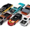 Street Freaks 2021 Set A 6 Cars Release 4 1/64 Diecast Model Cars Johnny Lightning JLSF022A