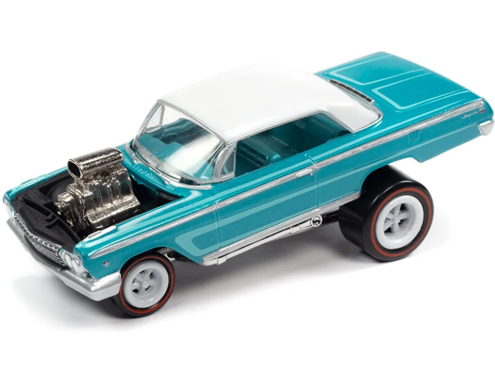 Street Freaks 2021 Set A 6 Cars Release 4 1/64 Diecast Model Cars Johnny Lightning JLSF022A
