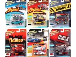 Street Freaks 2021 Set A 6 Cars Release 4 1/64 Diecast Model Cars Johnny Lightning JLSF022A