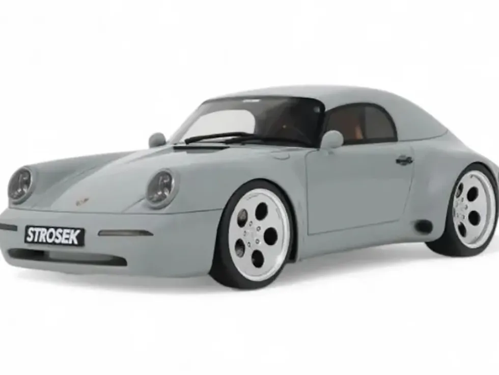2023 Strosek Mega 30 Speedster (Porsche 911) Classic Gray 1/18 Model Car by GT Spirit