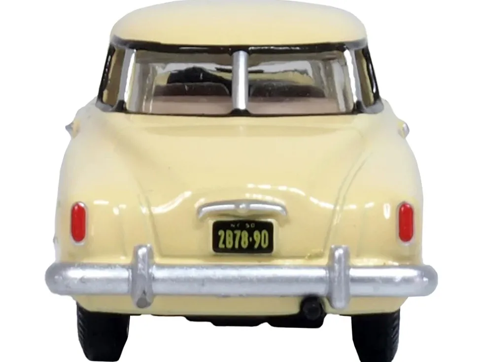 1950 Studebaker Champion Starlight Coupe Tulip Cream 1/87 (HO) Scale Diecast Model Car by Oxford Diecast