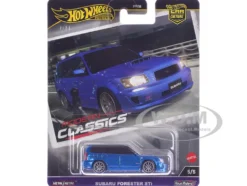 Subaru Forester STi Blue Metallic "Modern Classics" Series Diecast Model Car by Hot Wheels