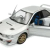 1998 Subaru Impreza 22B RHD (Right Hand Drive) Silver Metallic with Gold Wheels 1/18 Diecast Model Car by Solido