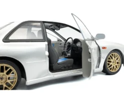 1998 Subaru Impreza 22B RHD (Right Hand Drive) Silver Metallic with Gold Wheels 1/18 Diecast Model Car by Solido