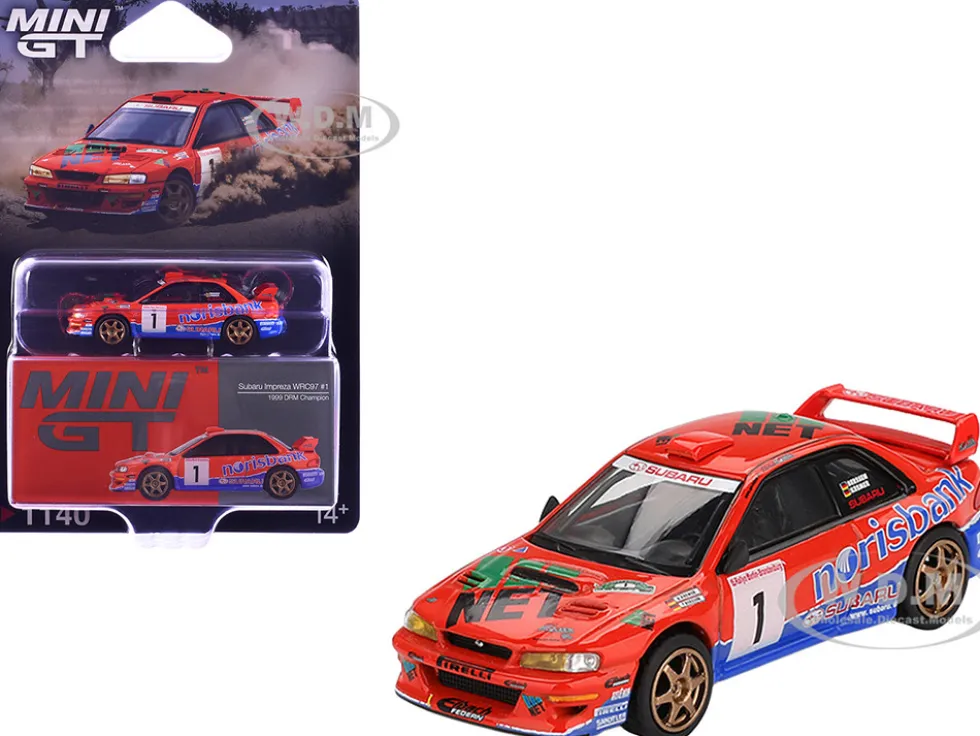 Subaru Impreza WRC97 #1 Armin Kremer - Fred Berssen Champion "Deutsche Rallye Meisterschaft (DRM)" (1999) Limited Edition 1/64 Diecast Model Car by Mini GT