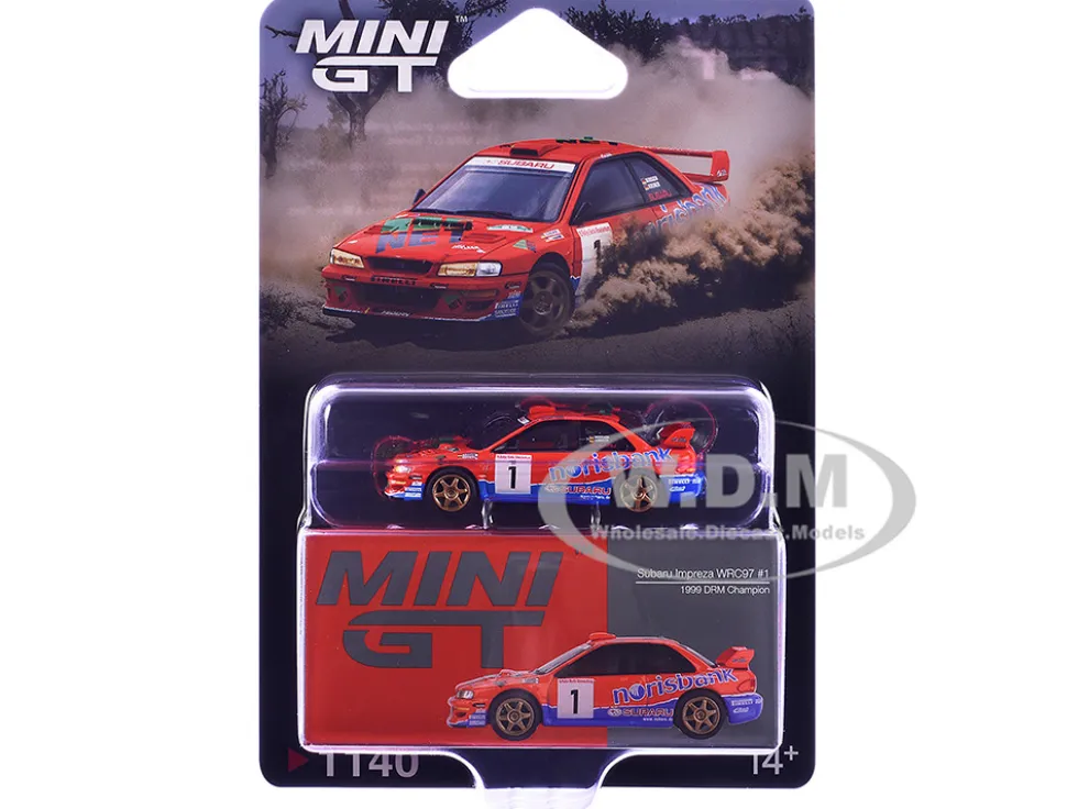 Subaru Impreza WRC97 #1 Armin Kremer - Fred Berssen Champion "Deutsche Rallye Meisterschaft (DRM)" (1999) Limited Edition 1/64 Diecast Model Car by Mini GT