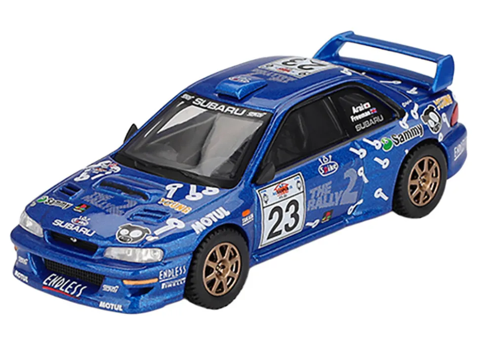 Subaru Impreza WRC99 #23 Richard Burns - Roger Freeman "Acropolis Rally" (2000) Limited Edition 1/64 Diecast Model Car by Mini GT