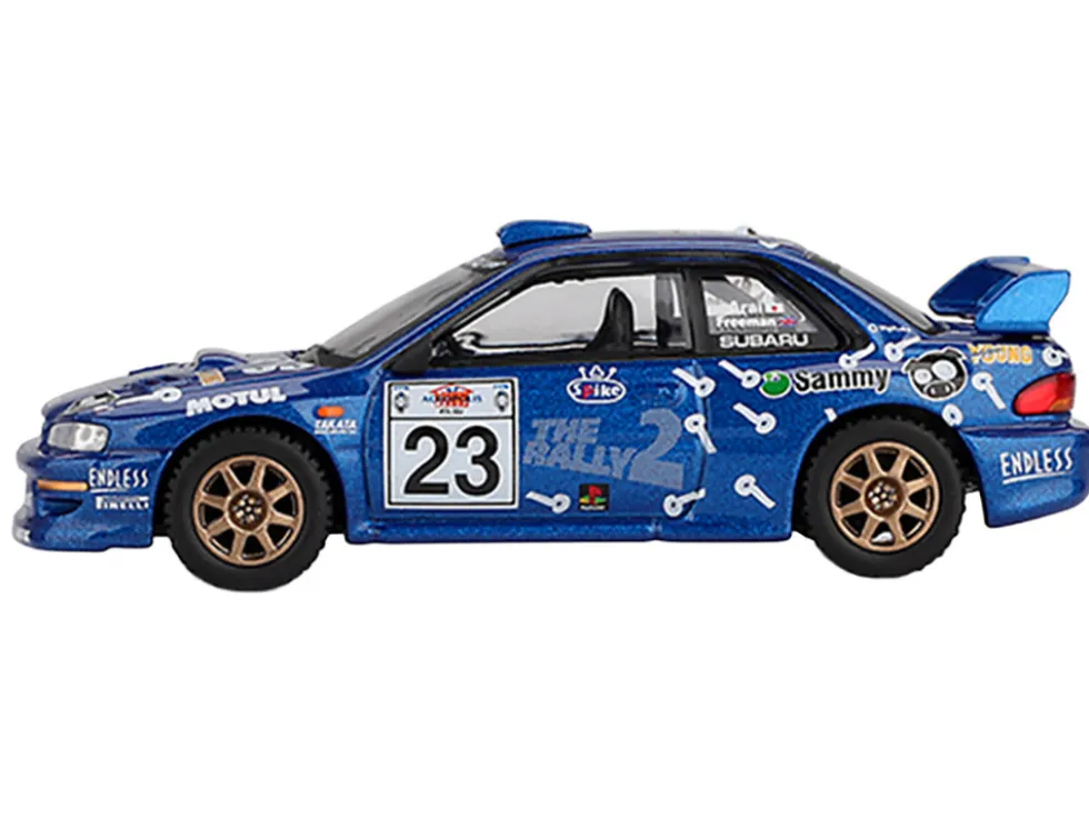 Subaru Impreza WRC99 #23 Richard Burns - Roger Freeman "Acropolis Rally" (2000) Limited Edition 1/64 Diecast Model Car by Mini GT
