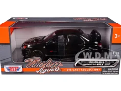 Subaru Impreza WRX STi Black 1/24 Diecast Model Car Motormax 73330